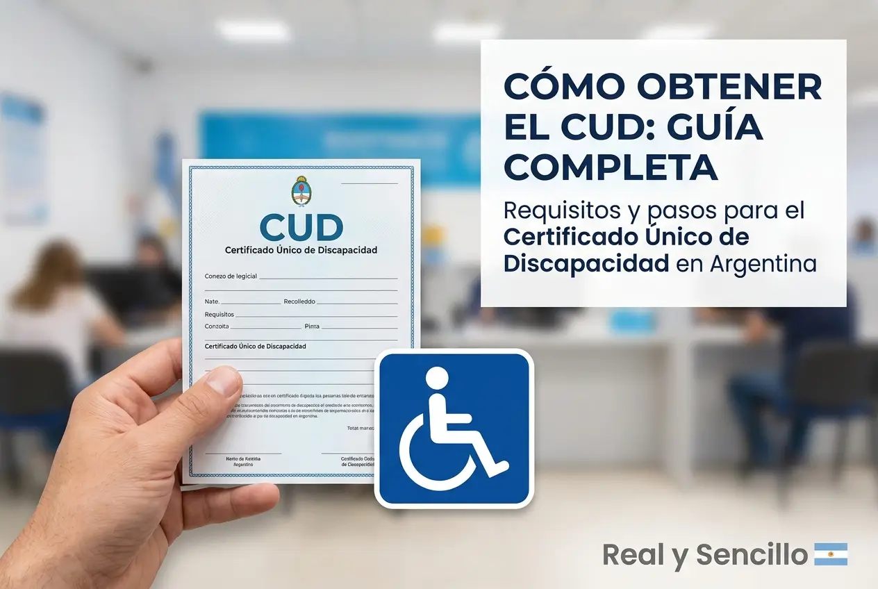Documento de Certificado Único de Discapacidade - CUD, acessibilidade