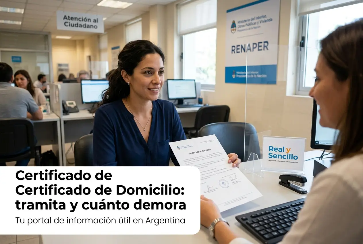 Mulher em serviço público com certificado de domicilio