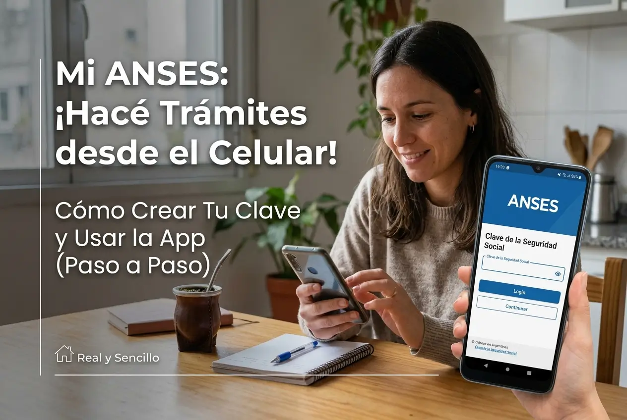 Mulher brasileira usando o app ANSES para educação financeira